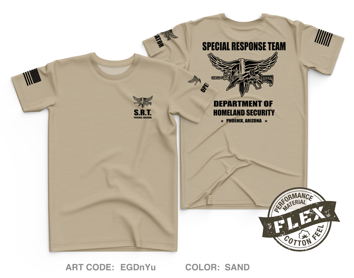 Phoenix Arizona Special Response Team Core Men's SS Flex Performance Tee - EGDnYu