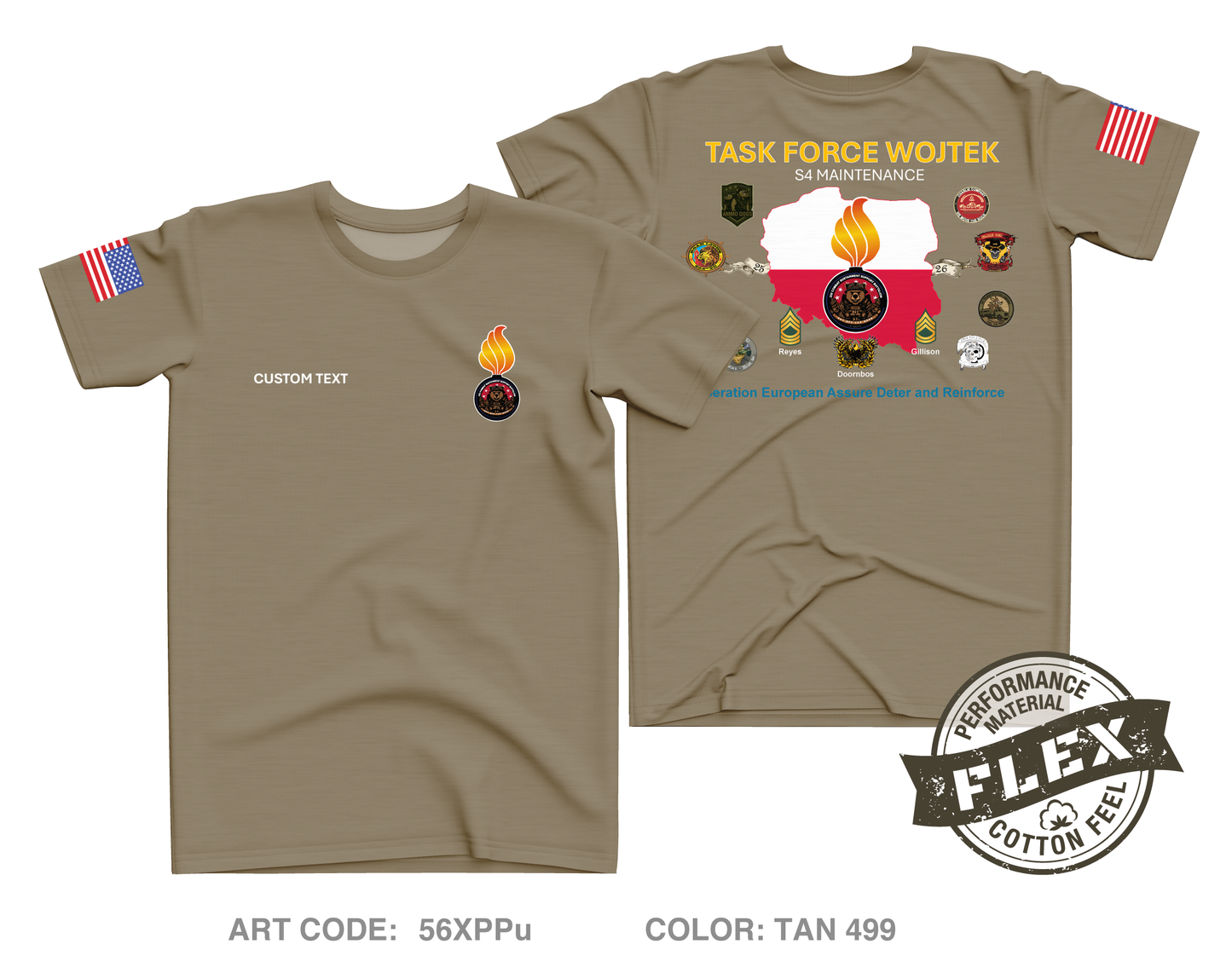 CUSTOM 232 Maintenance Core Men's SS Flex Performance Tee - 56XPPu