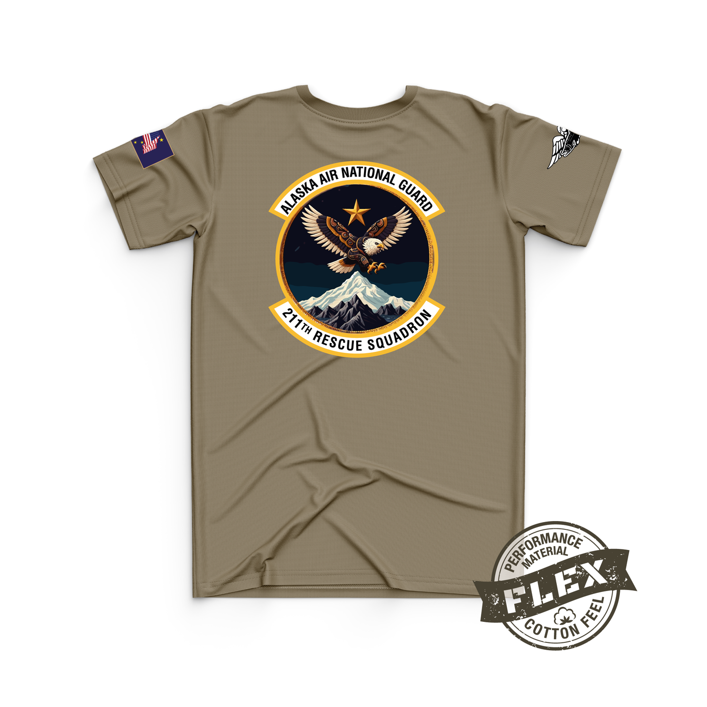 211th Core Men's SS Flex Performance Tee - Air National Guard (Mountain)