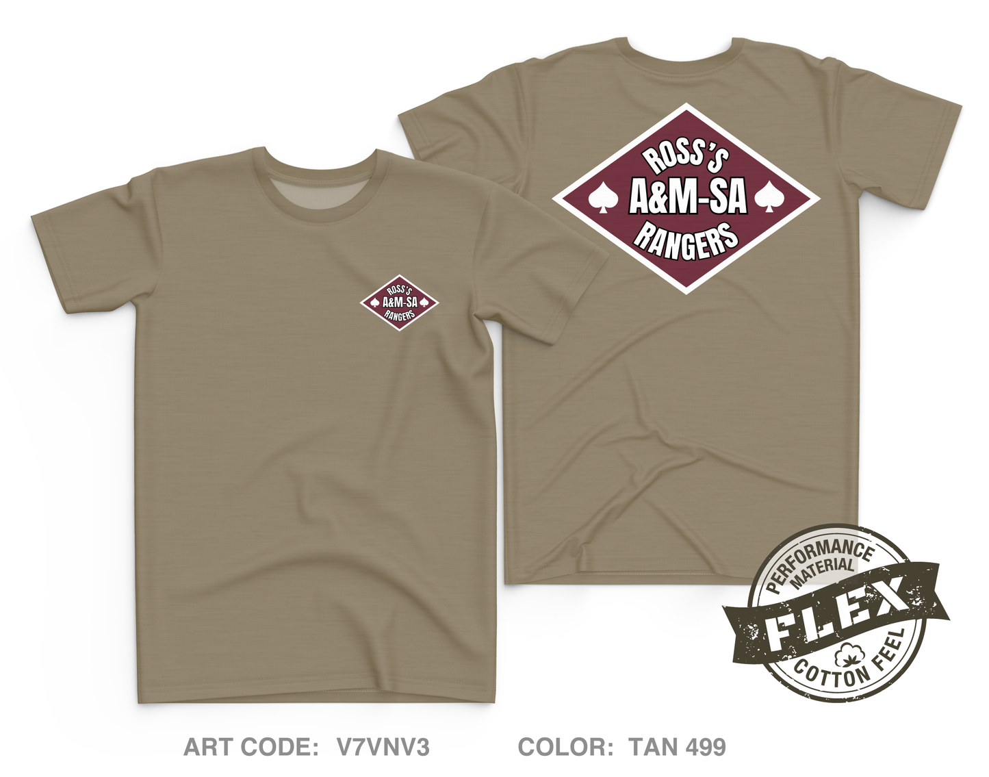 Ross Rangers Fundraising Collection Core Men's SS Flex Performance Tee - V7VNV3