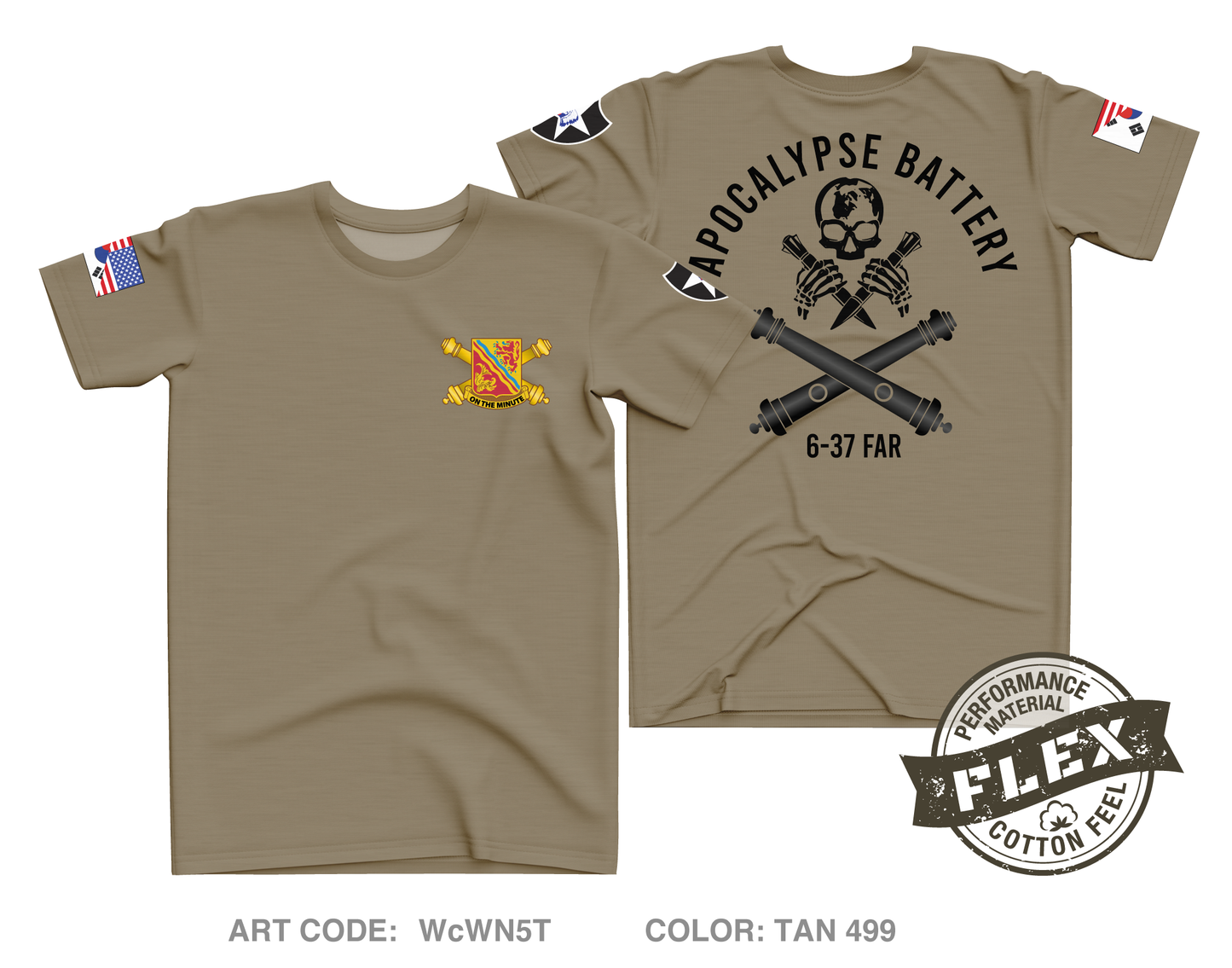6|37 FAR Core Men's SS Flex Performance Tee - WcWN5T