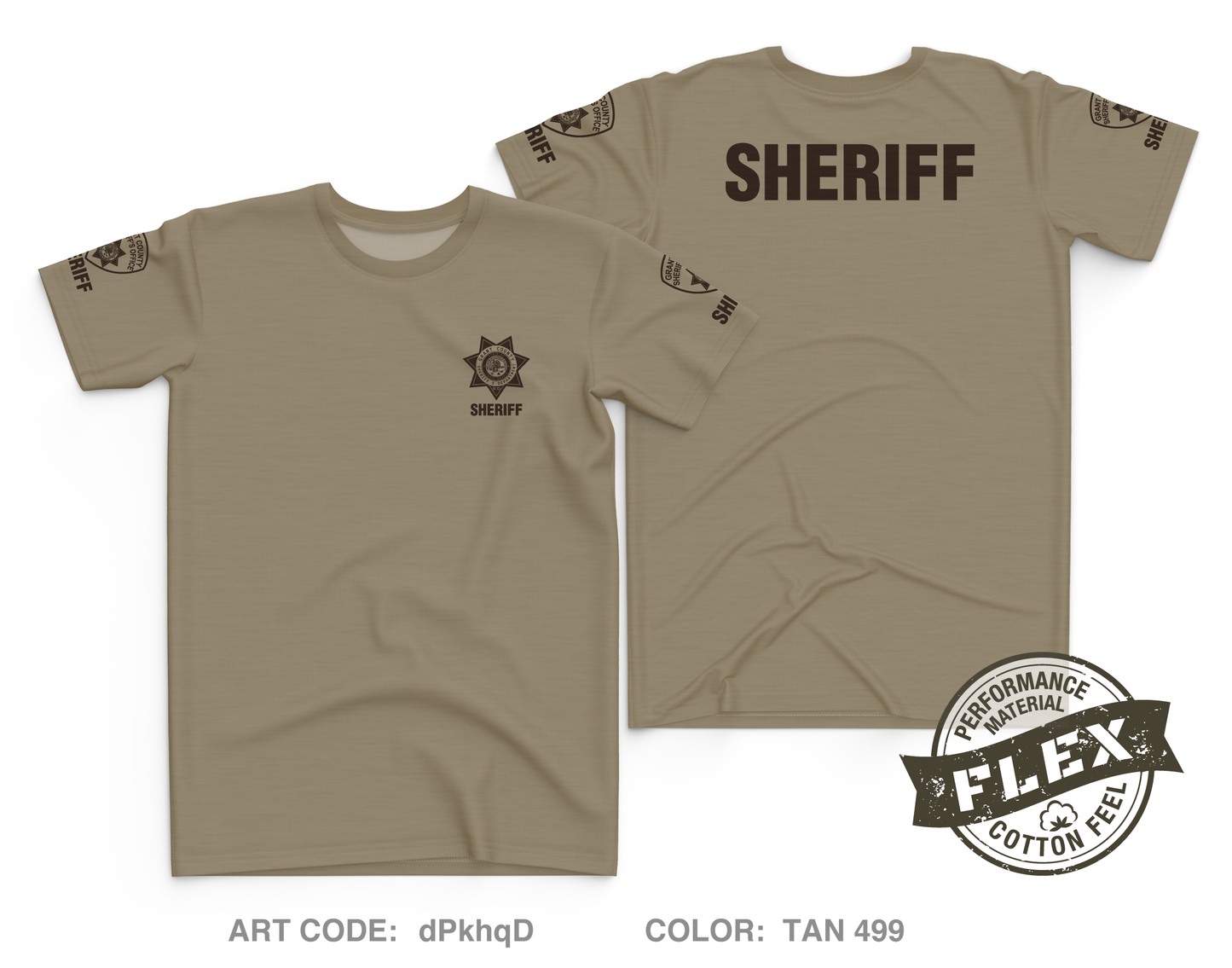 GRANT COUNTY SHERIFF'S OFFICE Core Men's SS Flex Performance Tee - dPkhqD