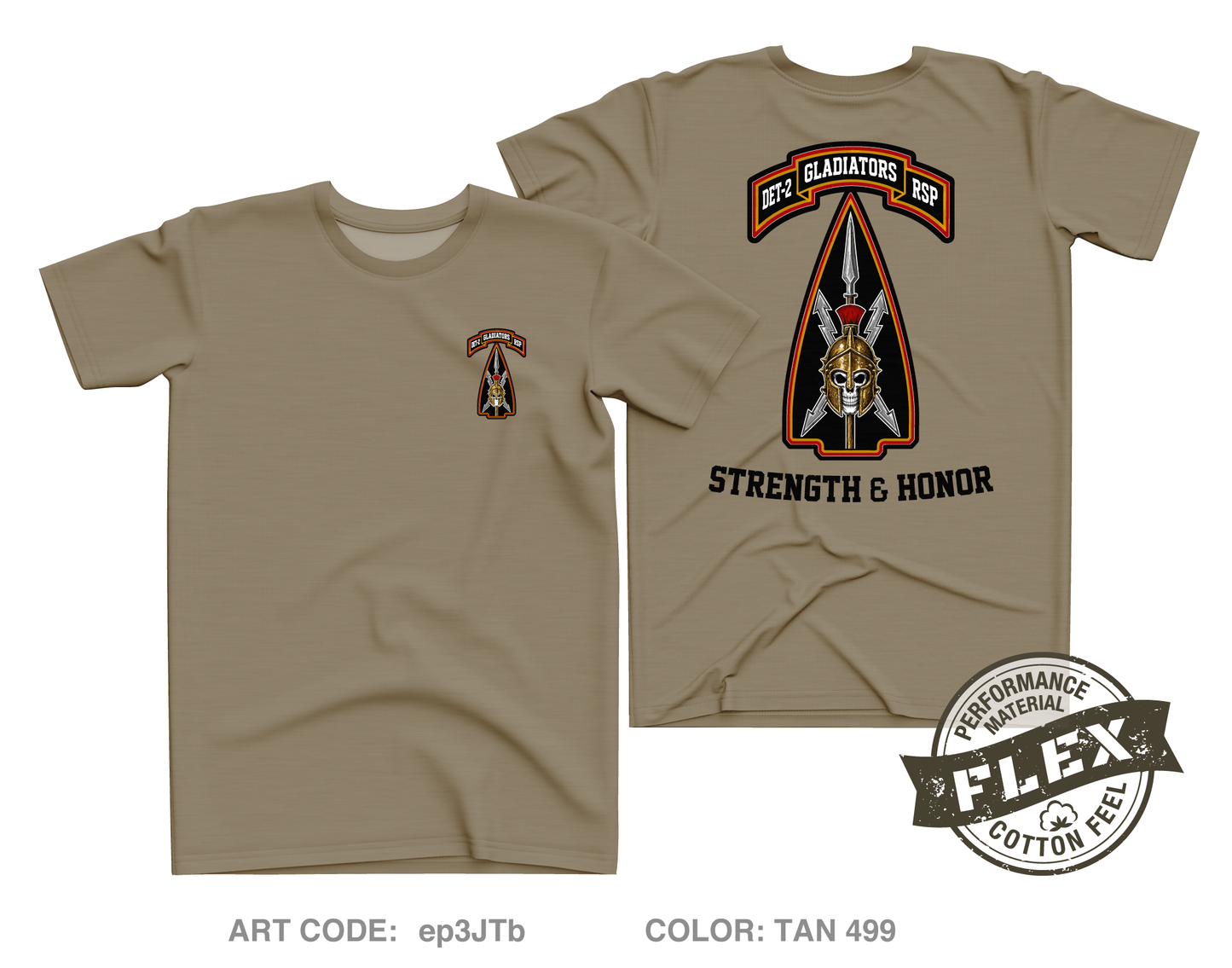 DET-2, RSP Core Men's SS Flex Performance Tee - ep3JTb