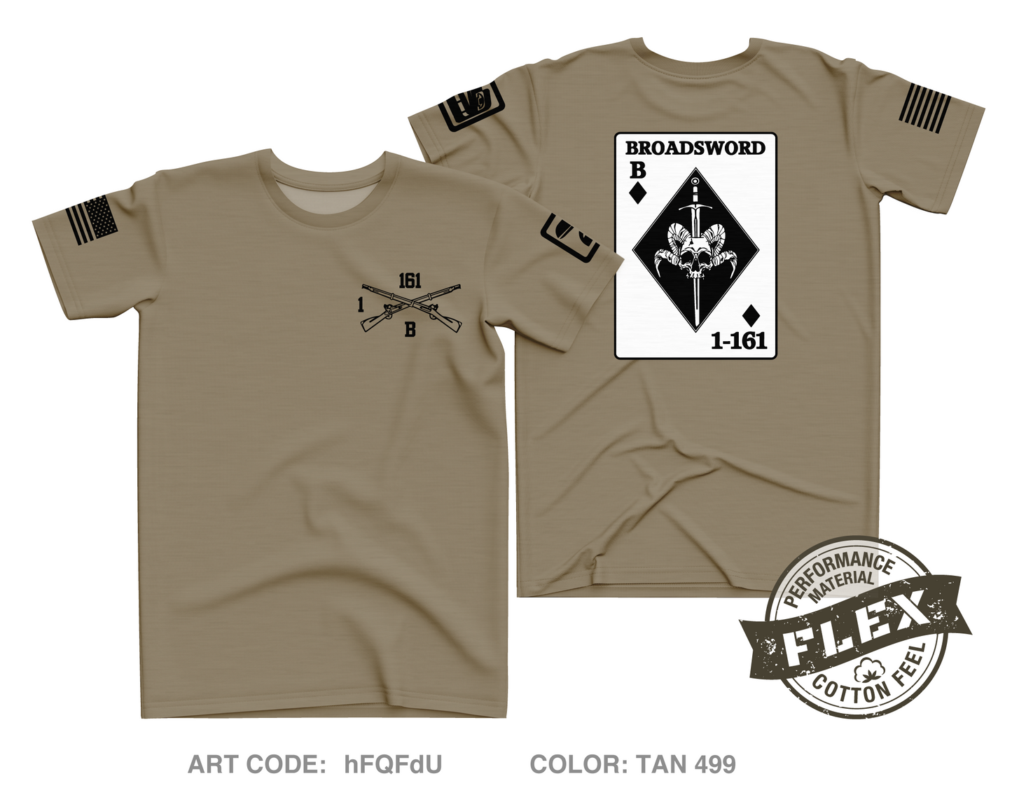 BOLD COMPANY, 1ST BN 161ST INFANTRY REGIMENT Core Men's SS Flex Performance Tee - hFQFdU