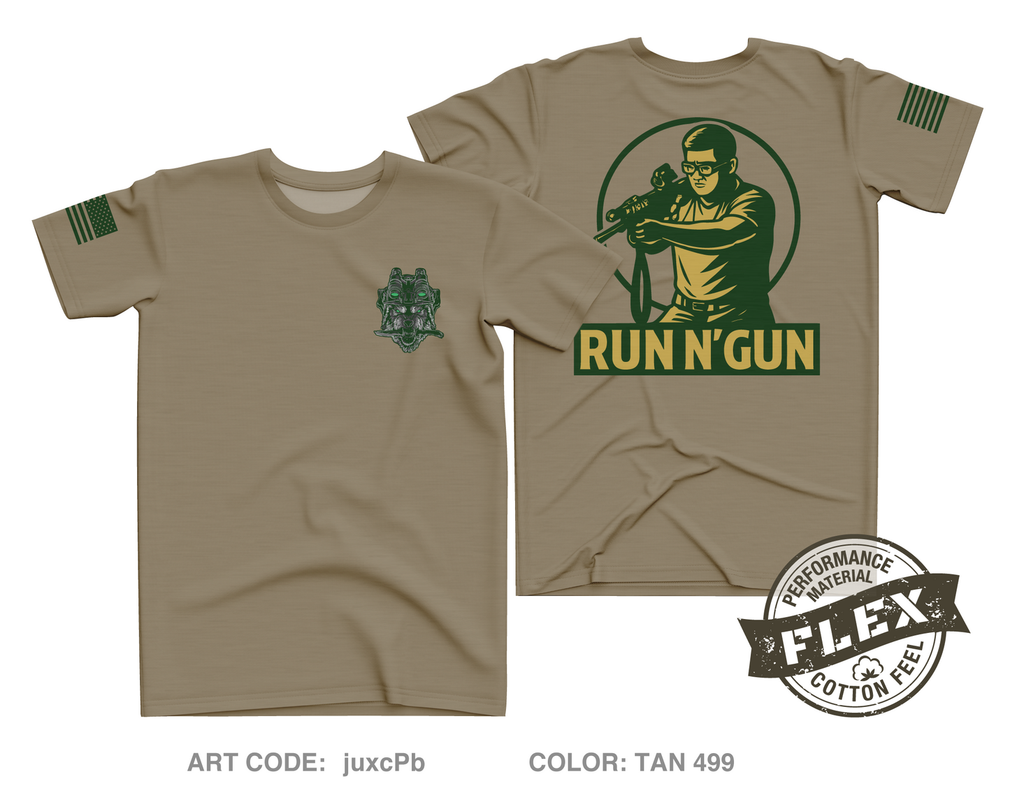 Run N' Gun Club Core Men's SS Flex Performance Tee - juxcPb