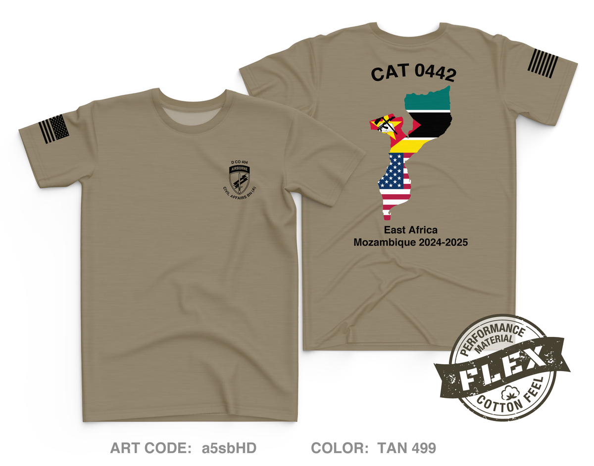 D Co 404 Civil Affairs BN (A) Fundraising Collection Core Men's SS Flex Performance Tee - a5sbHD