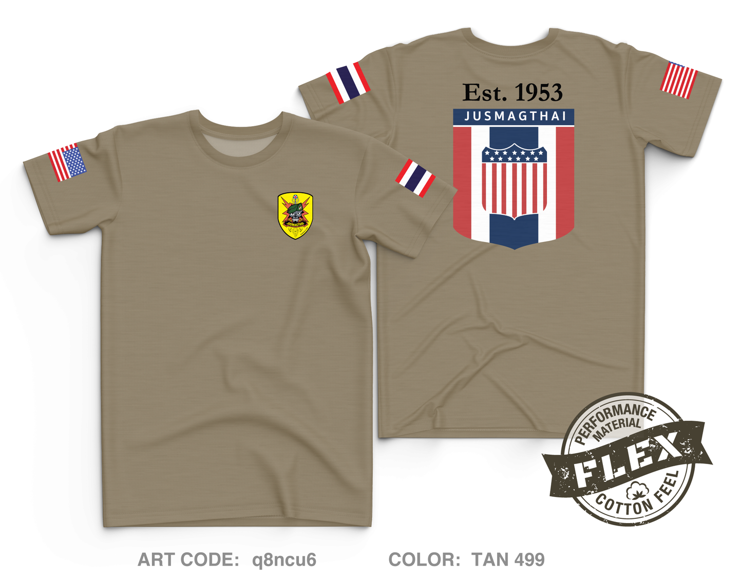 JUSMAGTHAI Core Men's SS Flex Performance Tee - q8ncu6