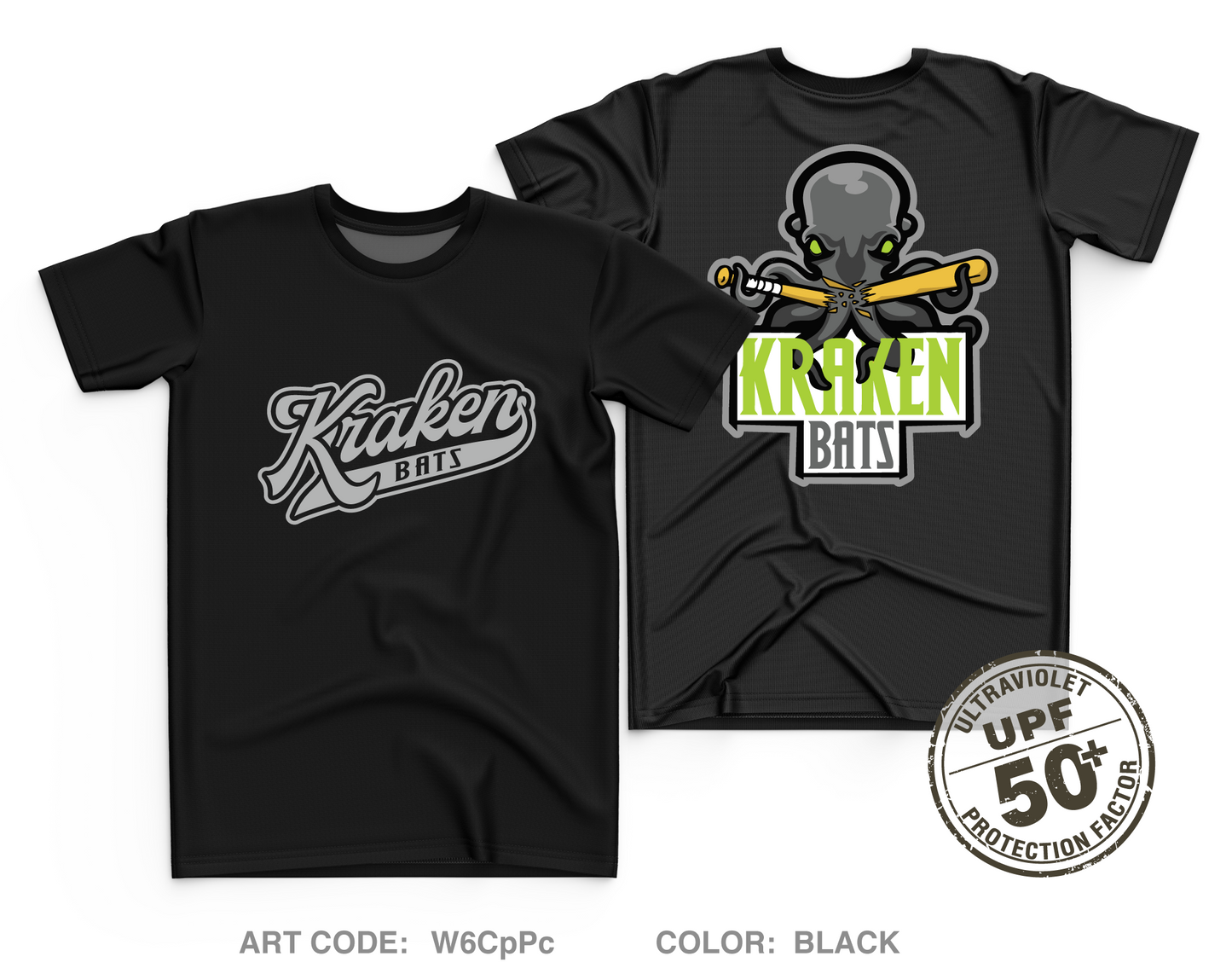 Kraken Bats Core Men's UPF 50+ Performance SS Tee - W6CpPc