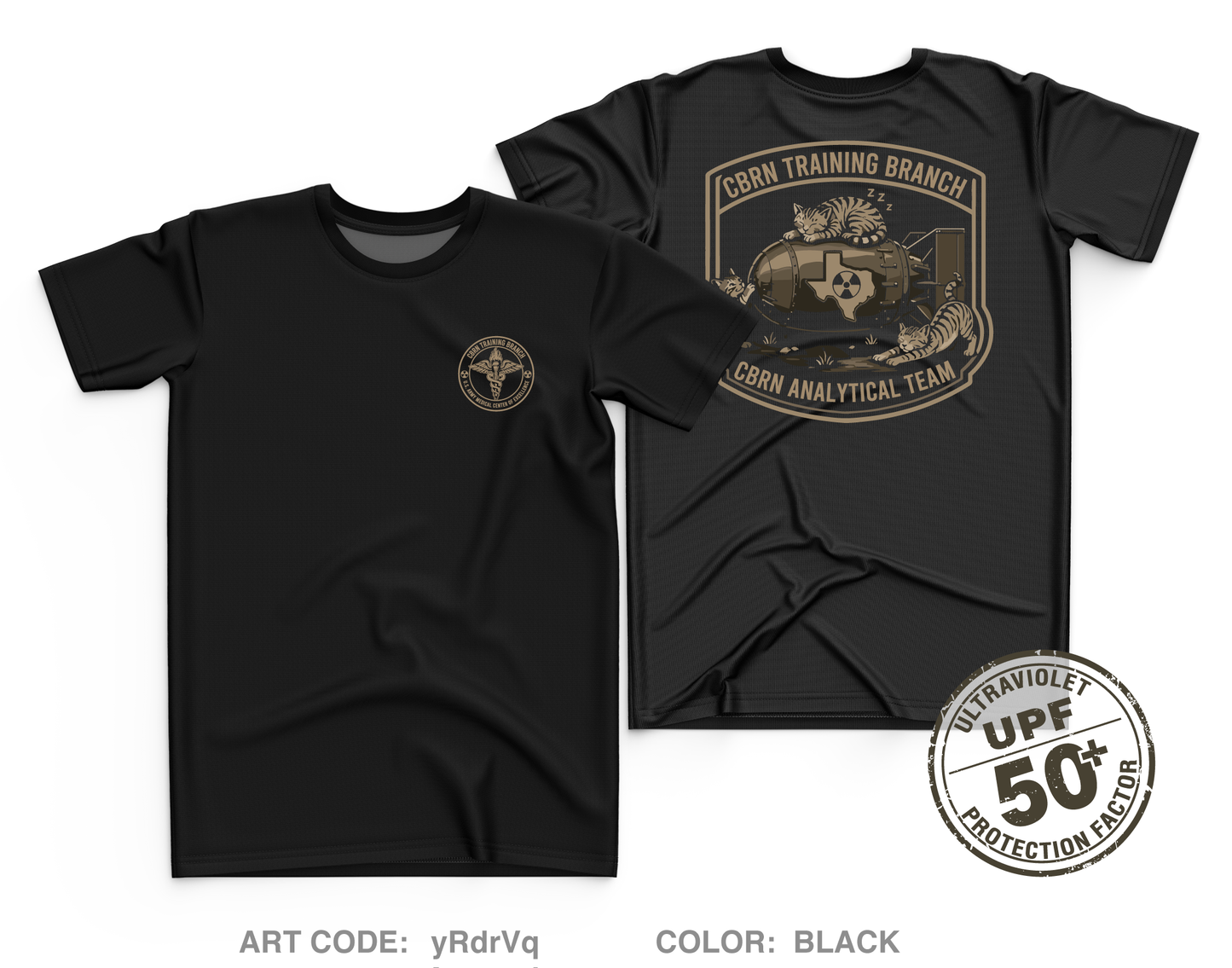 CBRN Training Branch Core Men's UPF 50+ Performance SS Tee - yRdrVq