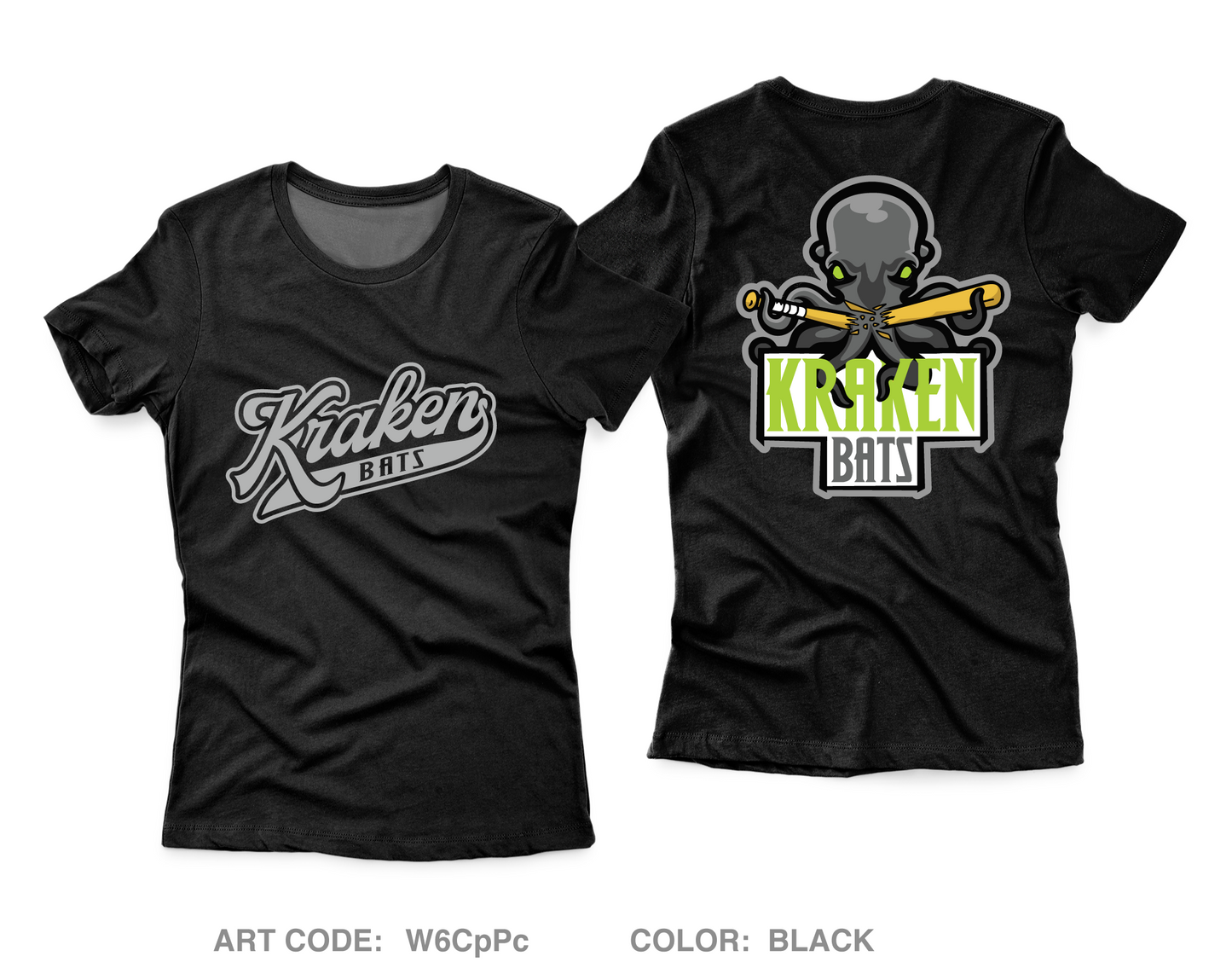 Kraken Bats Core Women's SS Performance Tee - W6CpPc