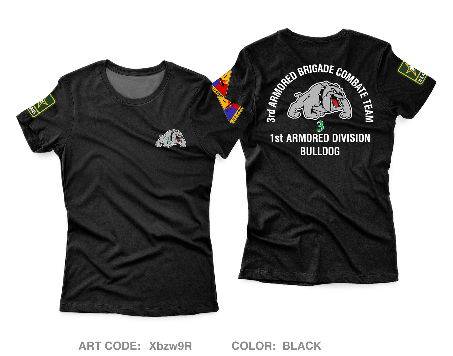 3ABCT 1AD Core Women's SS Performance Tee - Xbzw9R
