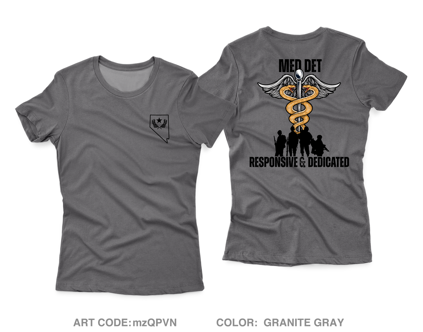 Nevada Army National Guard Medical Detachment Fundraising Collection Core Women's SS Performance Tee - mzQPVN