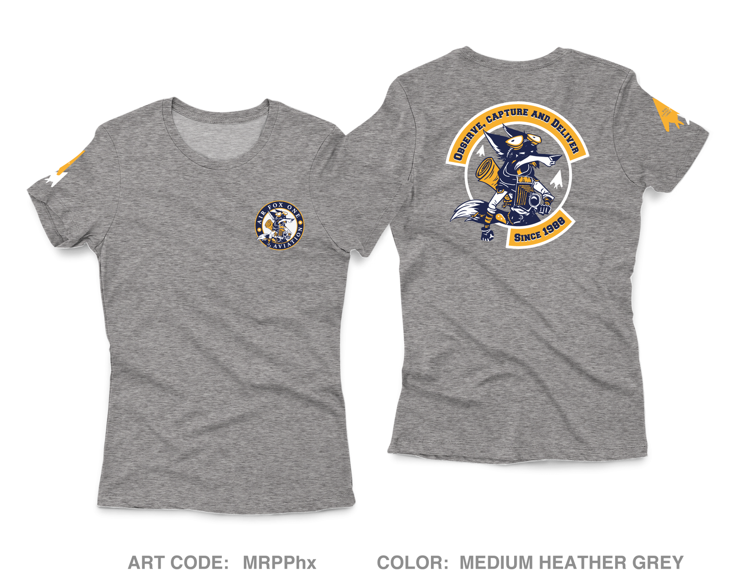 Air Fox One Aviation Fundraising Collection Core Women's SS Performance Tee - MRPPhx