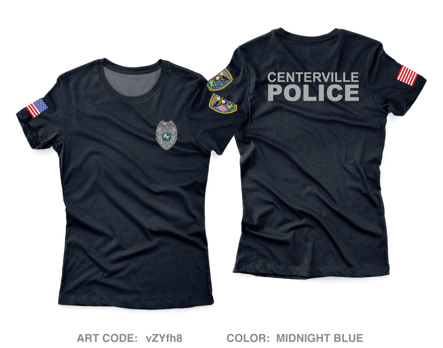 Centerville Police Department Core Women's SS Performance Tee - vZYfh8