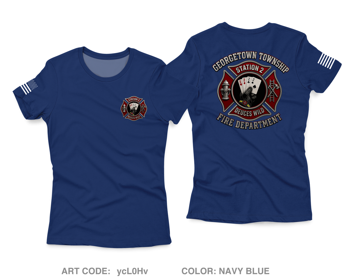 GTFD Station 2 Fundraising Collection Core Women's SS Performance Polo - ycL0Hv
