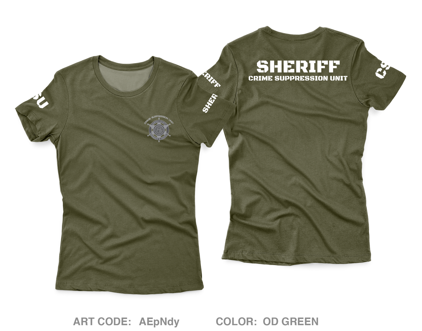DCSO Crime Suppression Unit Store 1 Core Women's SS Performance Tee - AEpNdy