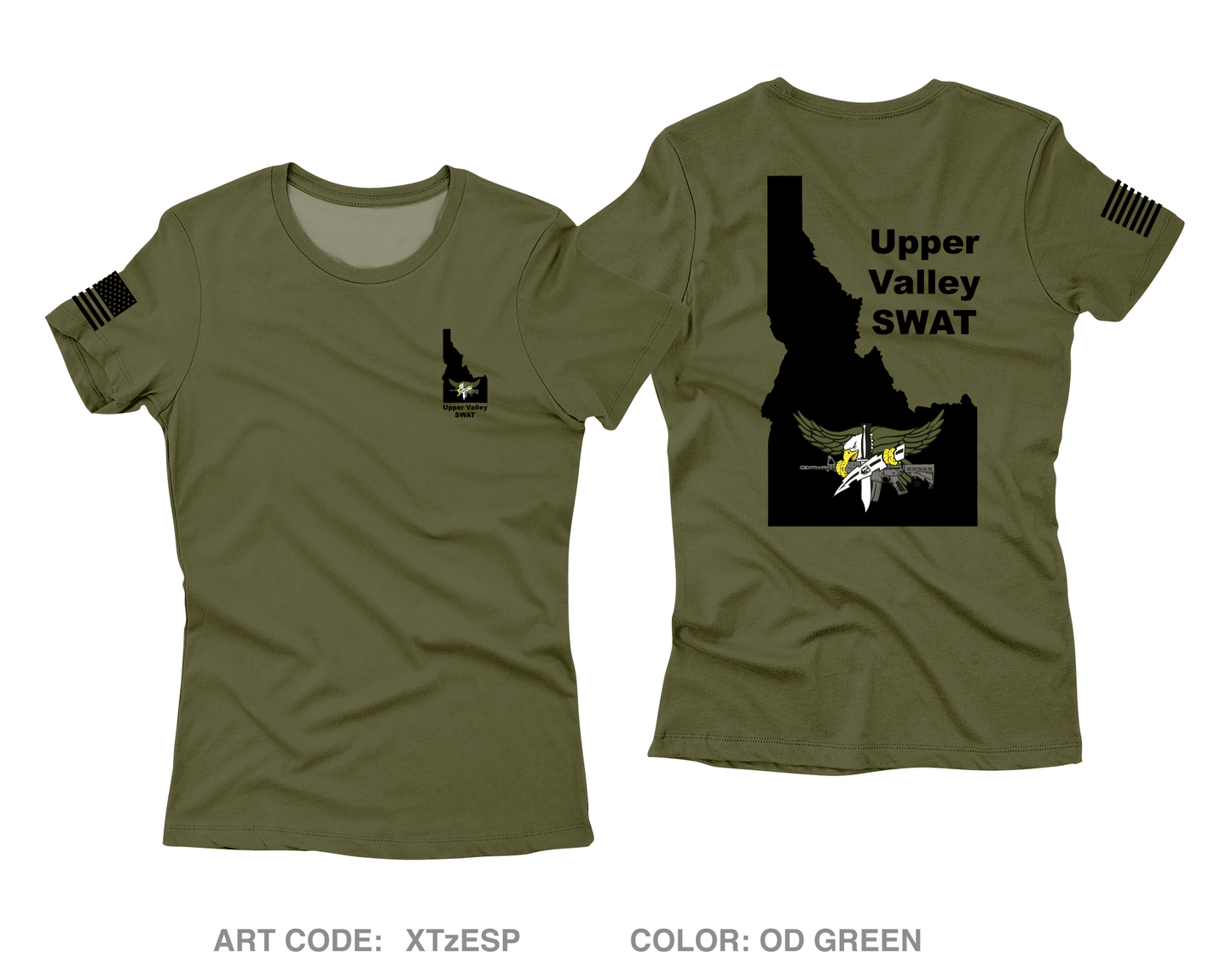 Upper Valley SWAT Team Core Women's SS Performance Tee - XTzESP