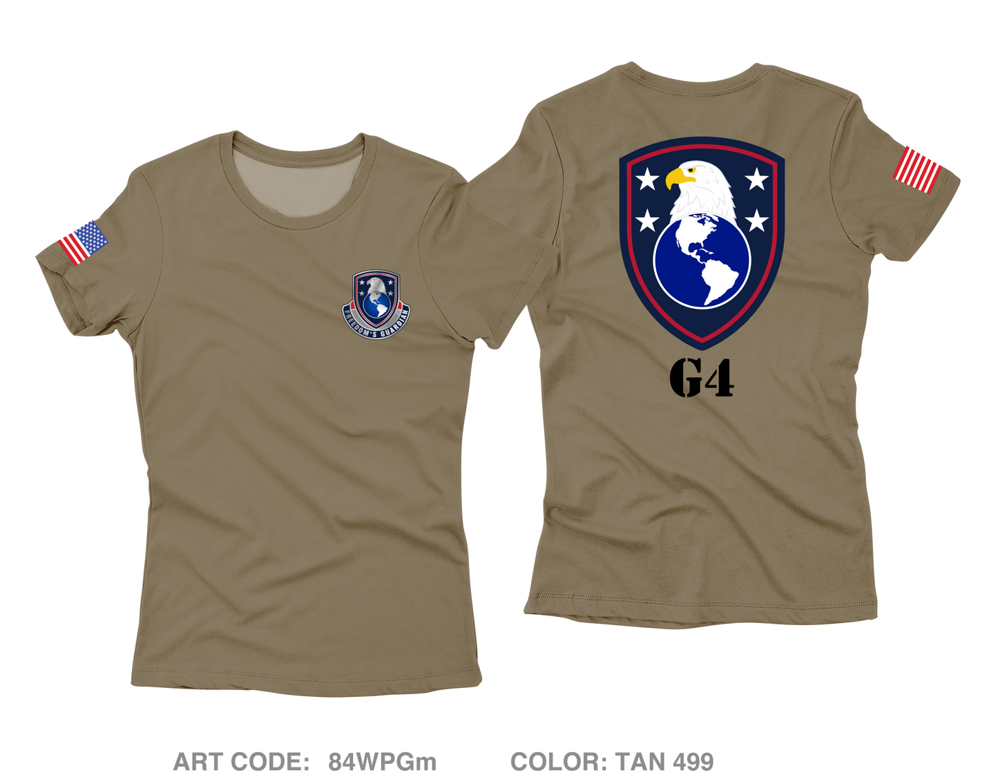 USAWHC G4 Core Women's SS Performance Tee - 84WPGm