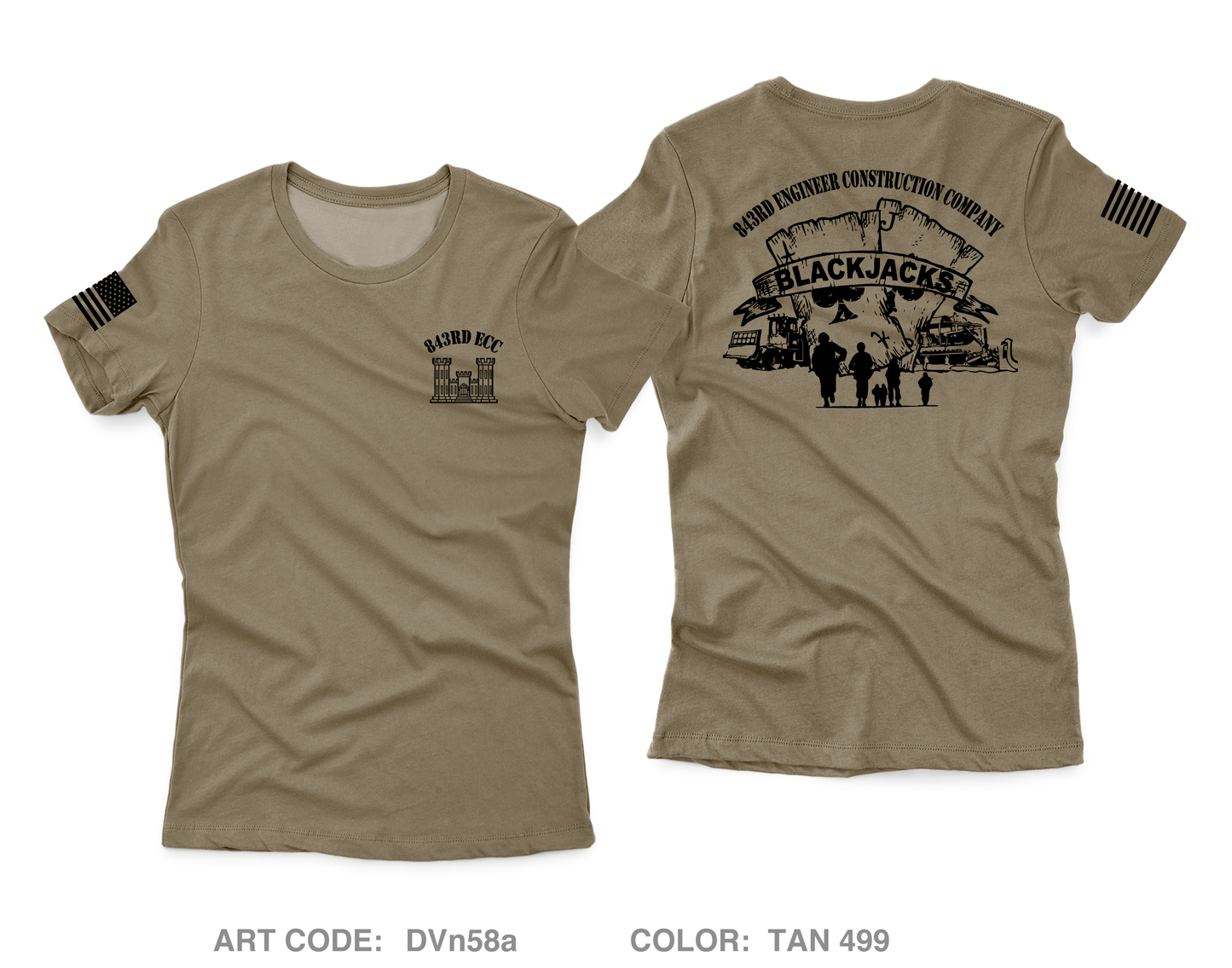 843RD Engineer Construction Company Core Women's SS Performance Tee - DVn58a