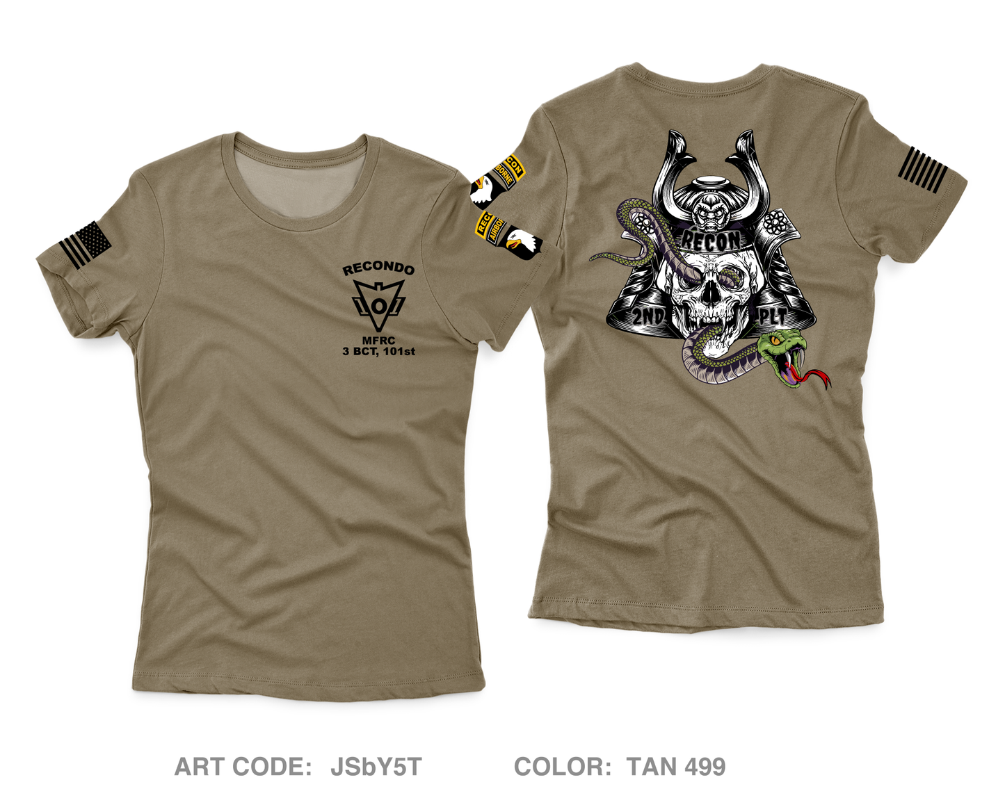 2nd PLT, MFRC, 3 BCT, 101st ARBN DIV Core Women's SS Performance Tee - JSbY5T
