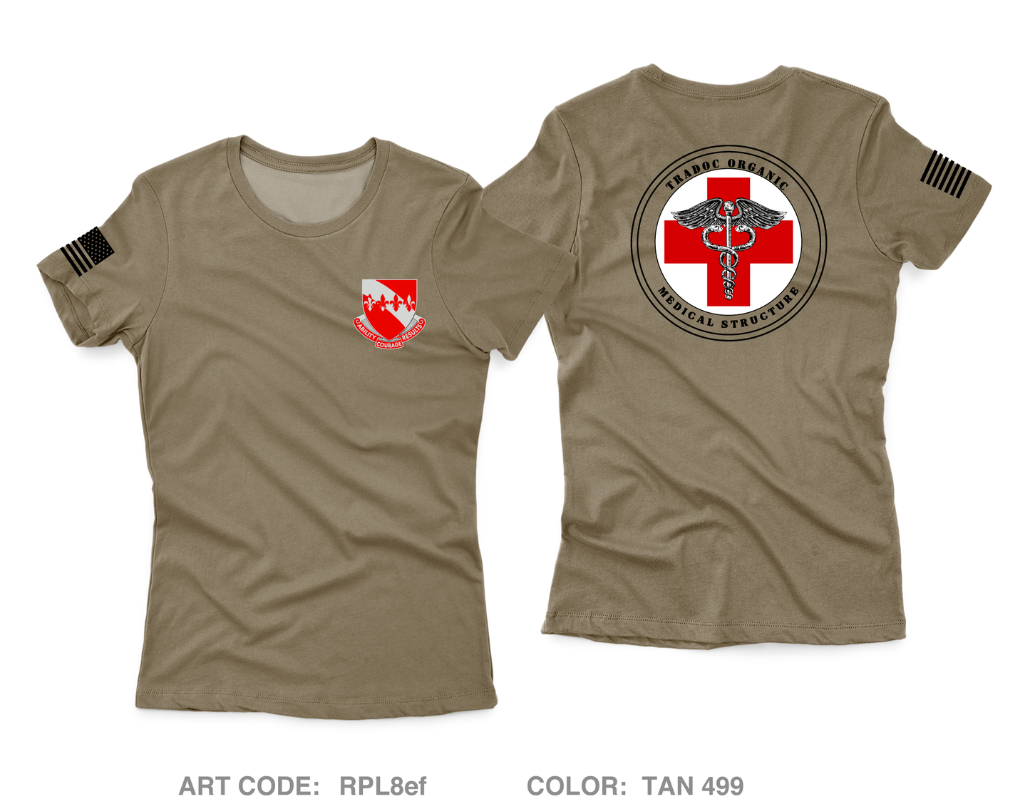 35th EN BN, TOMS Core Women's SS Performance Tee - RPL8ef