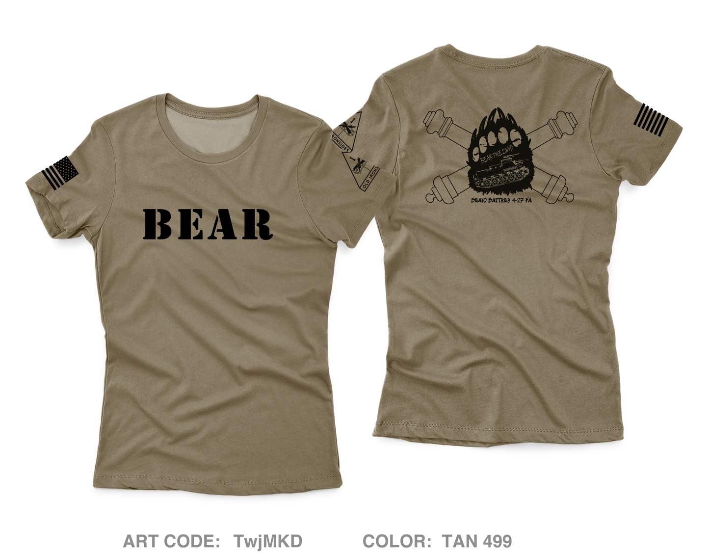 Bear BTRY 4-27 FA Core Women's SS Performance Tee - TwjMKD