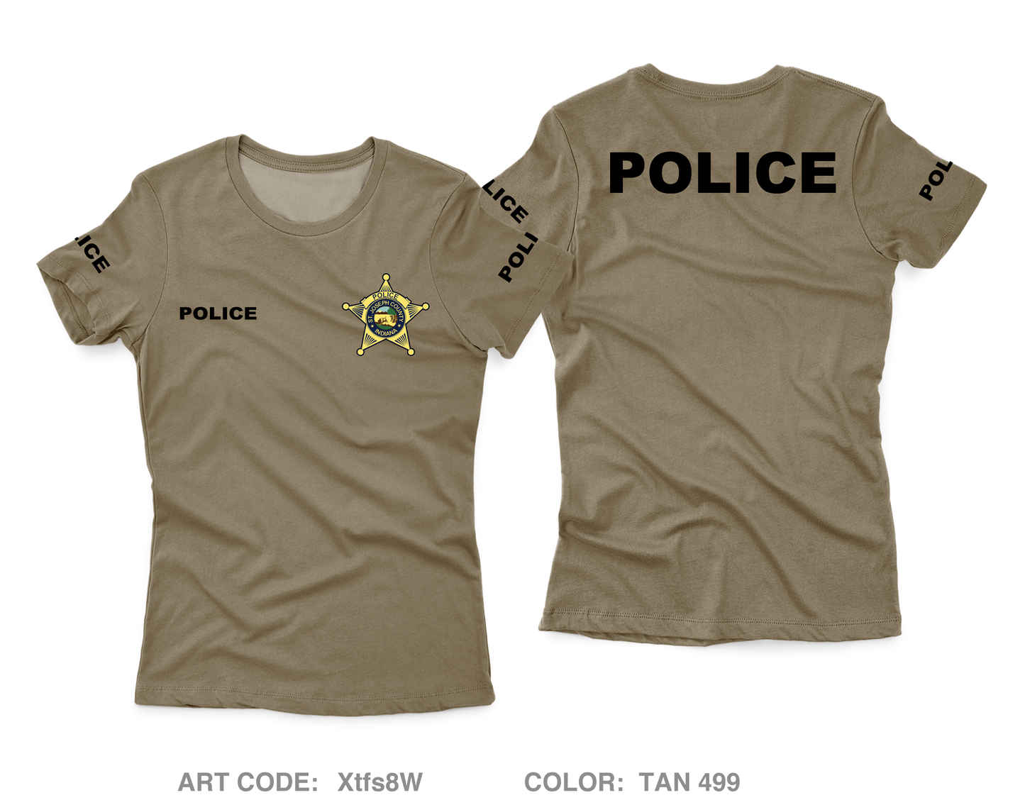 St. Joseph County Police Department Core Women's SS Performance Tee - Xtfs8W