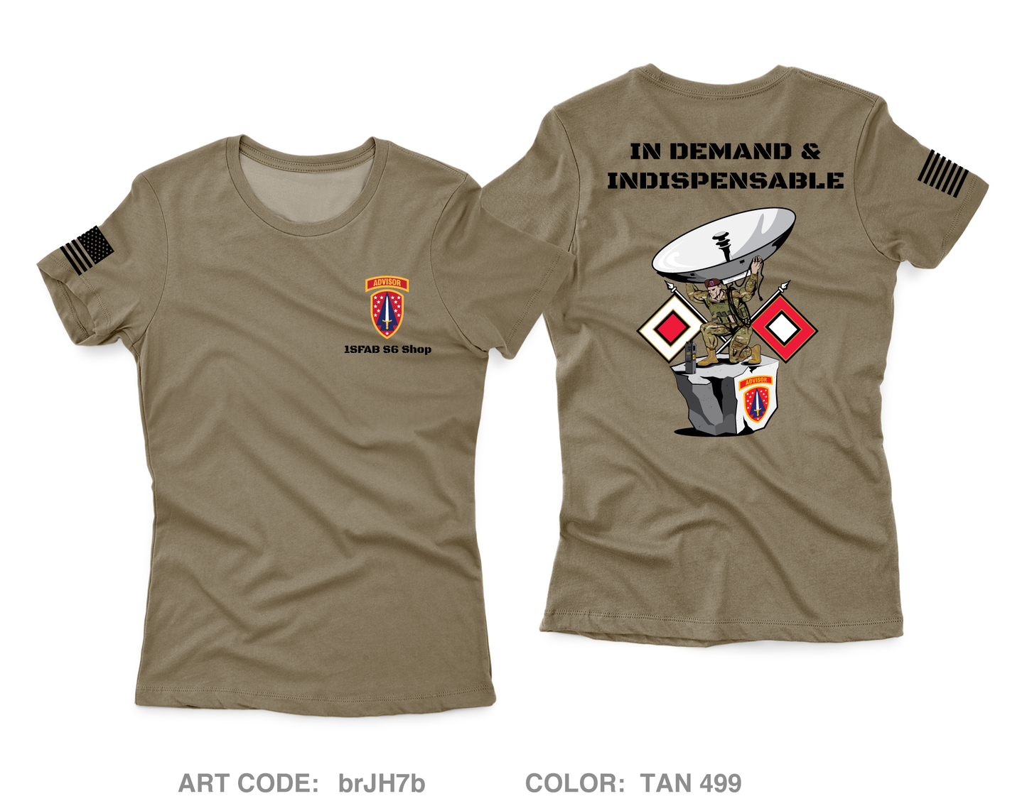 HHC, 2BN, 1SFAB Core Women's SS Performance Tee - brJH7b