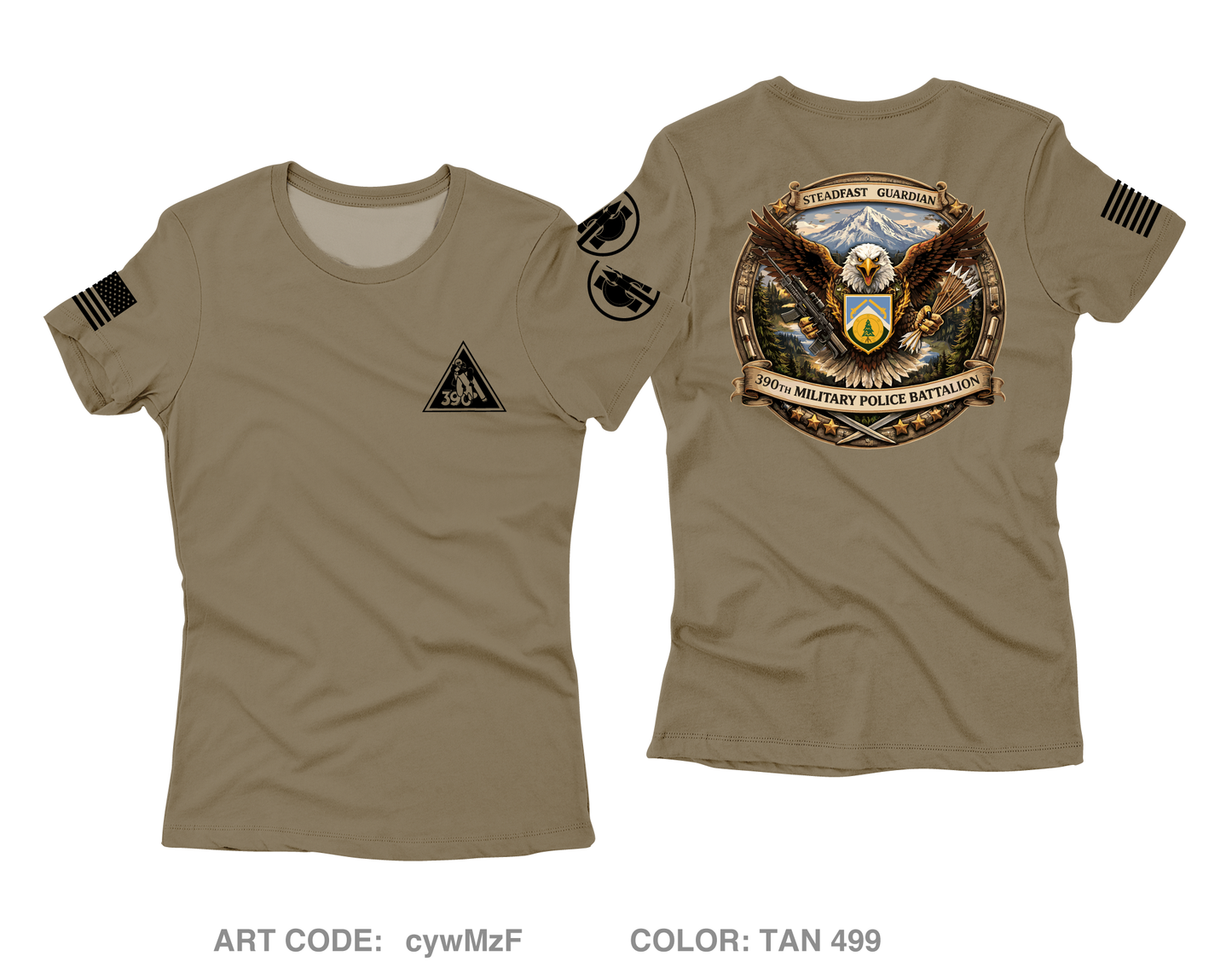 390th MP BN HHD Core Women's SS Performance Tee - cywMzF