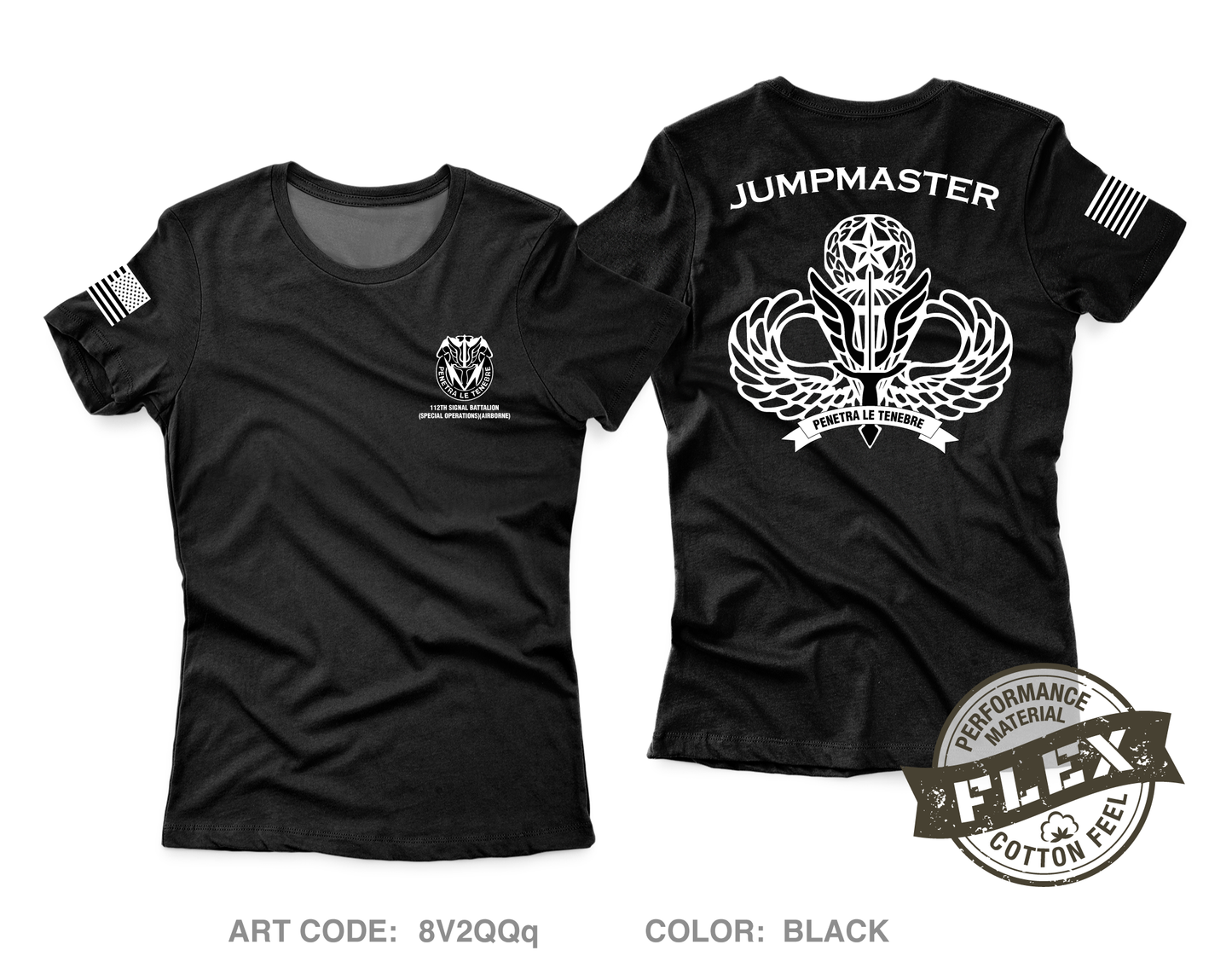 112th SIG BN Core Women's SS Flex Performance Tee - 8V2QQq