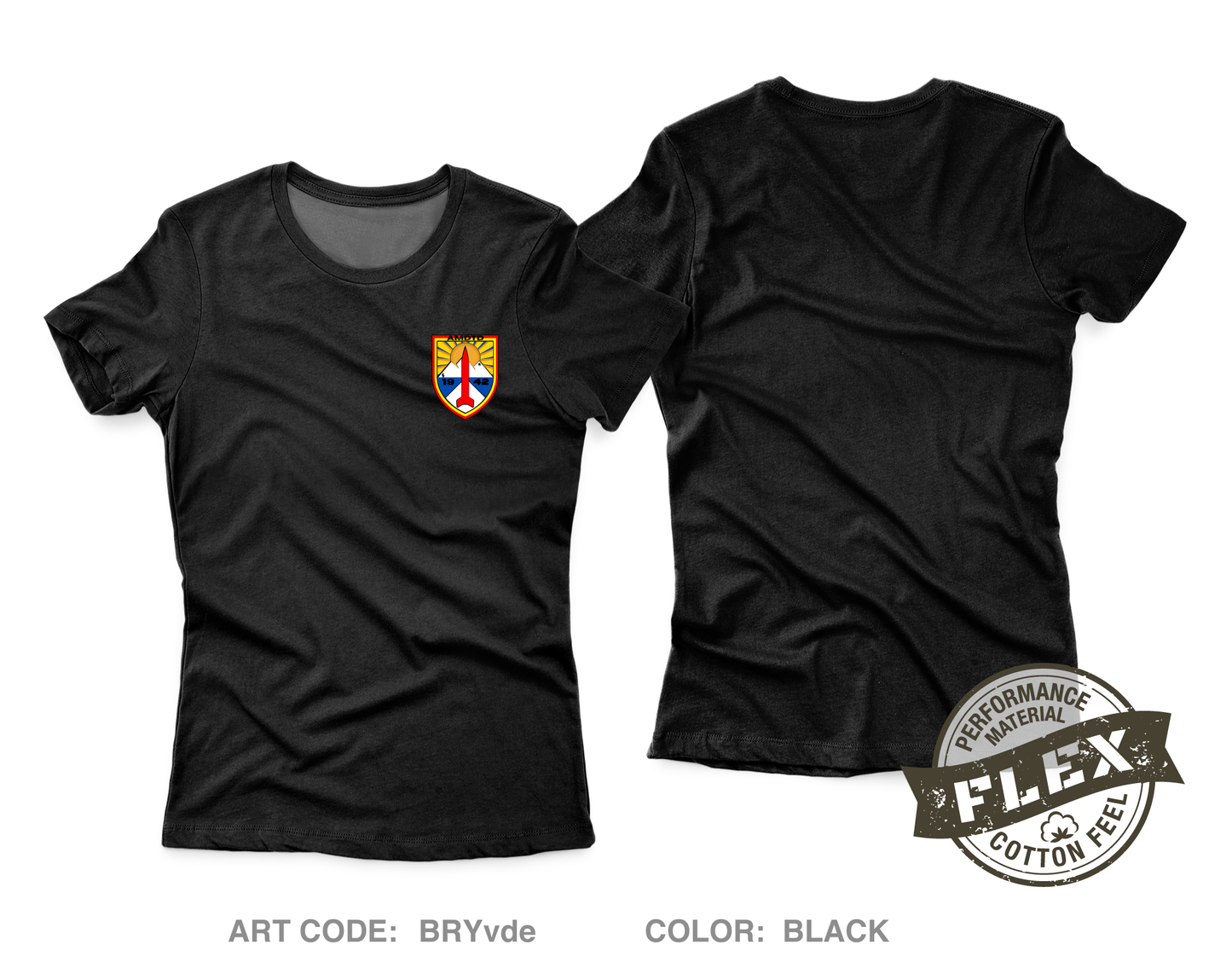 Air and Missile Defense Test Directorate (AMDTD) Core Women's SS Flex Performance Tee - BRYvde