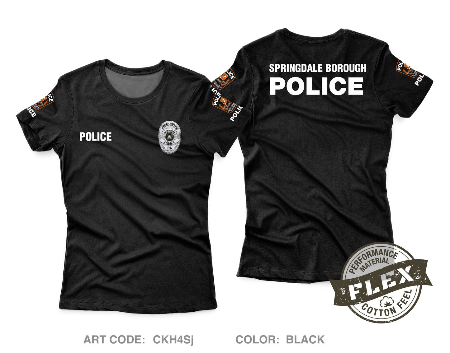 Springdale Borough Police Core Women's SS Flex Performance Tee - CKH4Sj