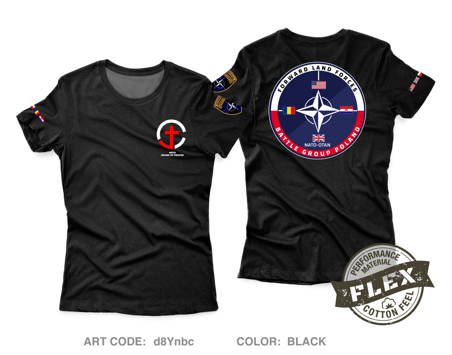 UMT HHC, 1-64 AR, 1ABCT, 3ID Core Women's SS Flex Performance Tee - d8Ynbc