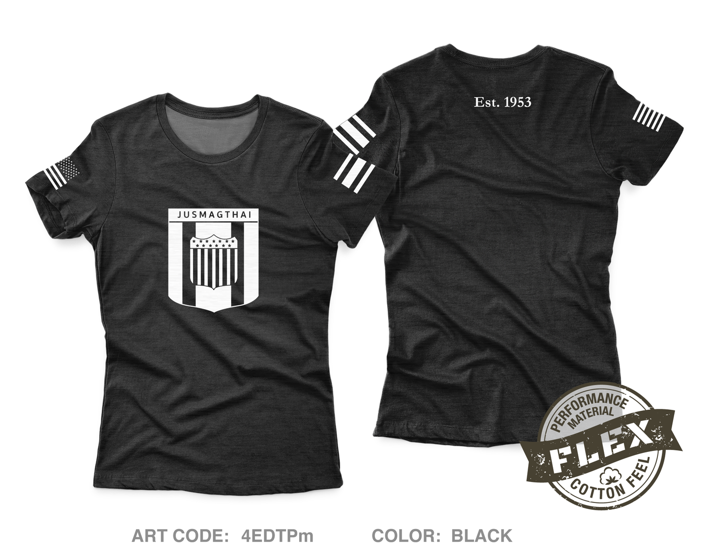 JUSMAGTHAI Women's SS Flex Performance Tee - 4EDTPm