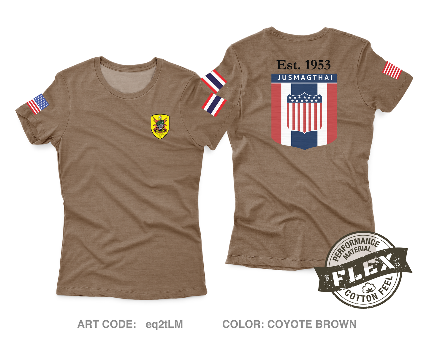JUSMAGTHAI Women's SS Flex Performance Tee - eq2tLM