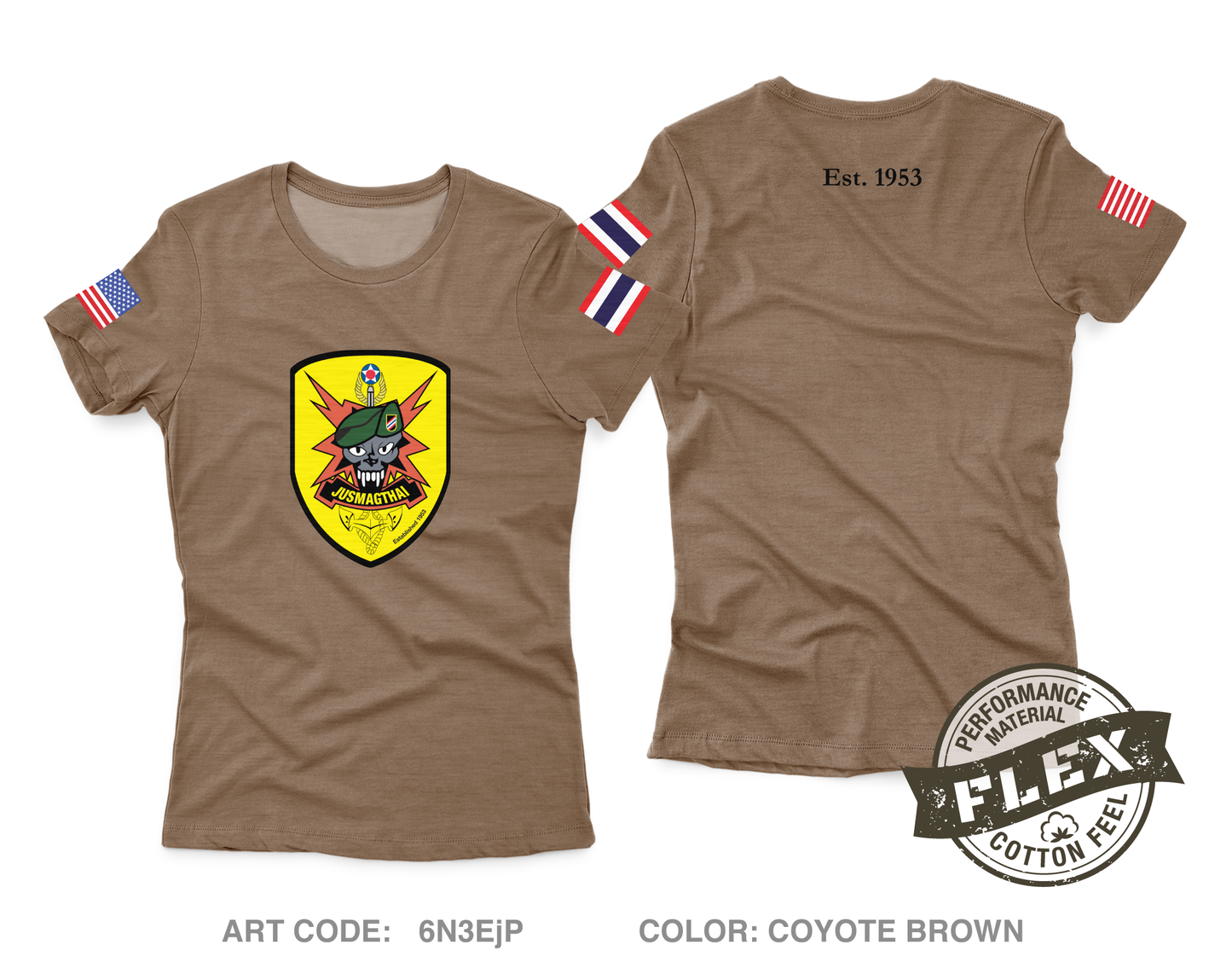 JUSMAGTHAI Women's SS Flex Performance Tee - 6N3EjP