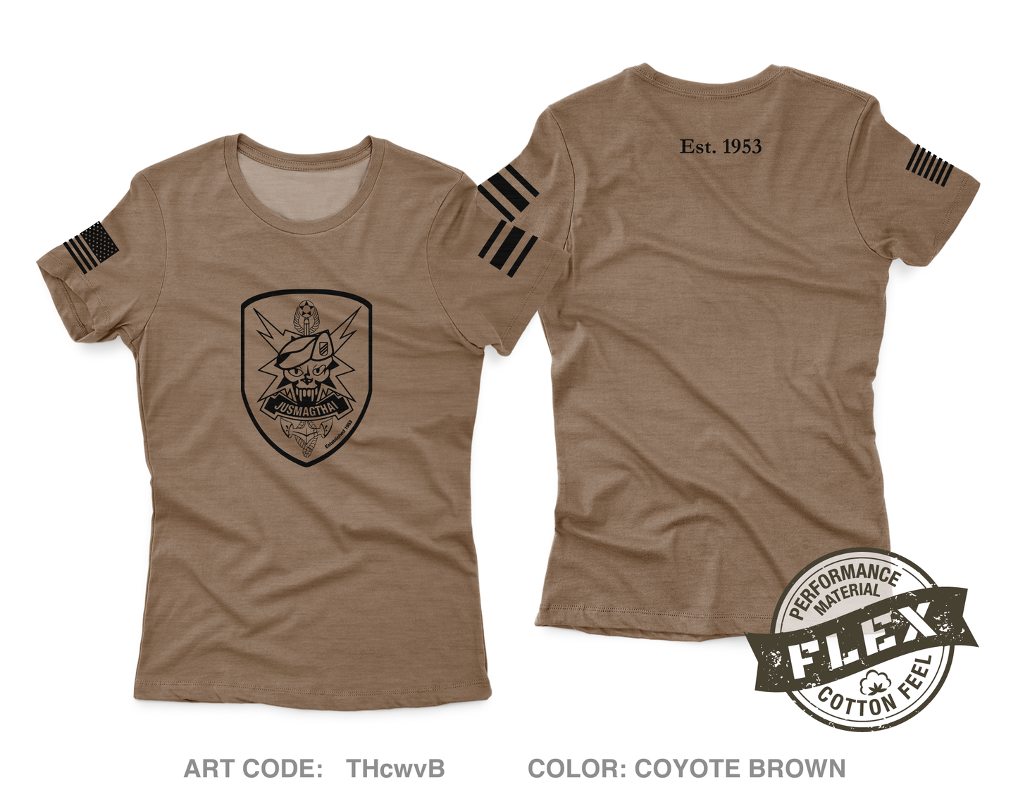 JUSMAGTHAI Women's SS Flex Performance Tee - THcwvB