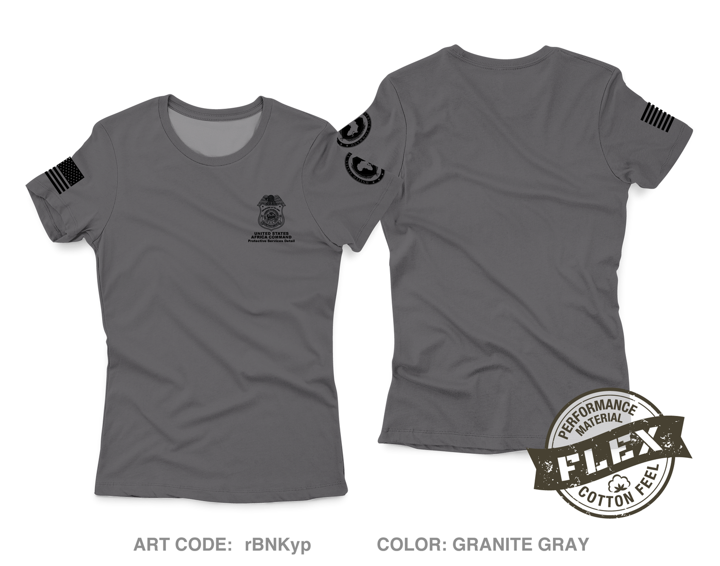 AFRICOM-PSD Core Women's SS Flex Performance Tee - rBNKyp
