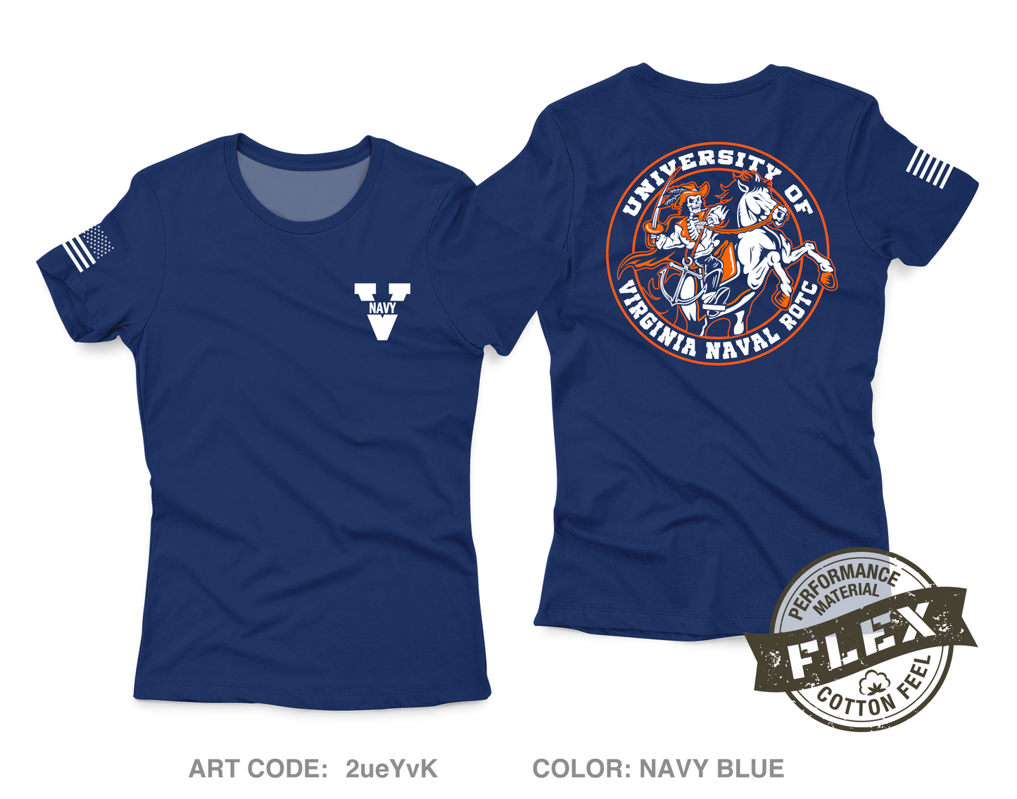 UVA NROTC Core Women's SS Flex Performance Tee - 2ueYvK