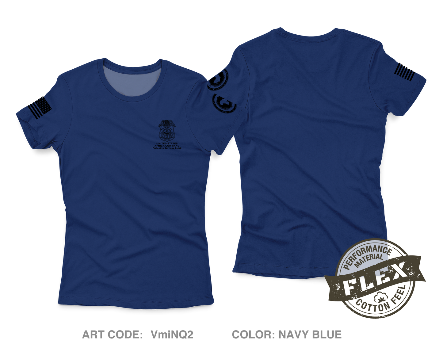 AFRICOM-PSD Core Women's SS Flex Performance Tee - VmiNQ2