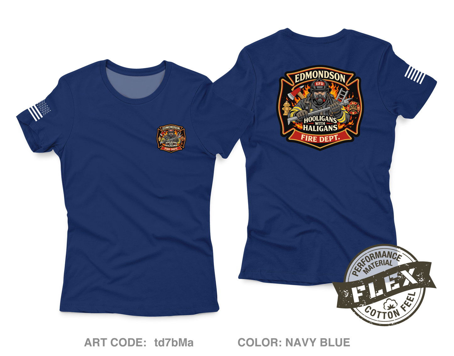 Edmondson Fire Department Fundraising Collection Core Women's SS Flex Performance Tee - td7bMa
