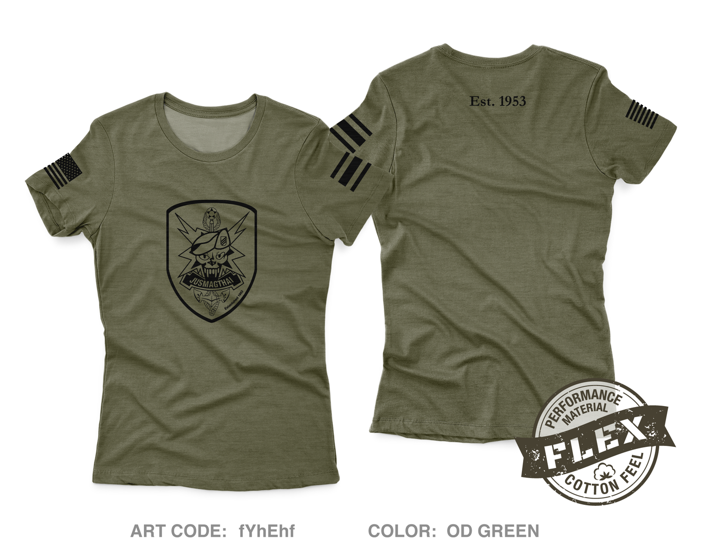 JUSMAGTHAI Women's SS Flex Performance Tee - fYhEhf