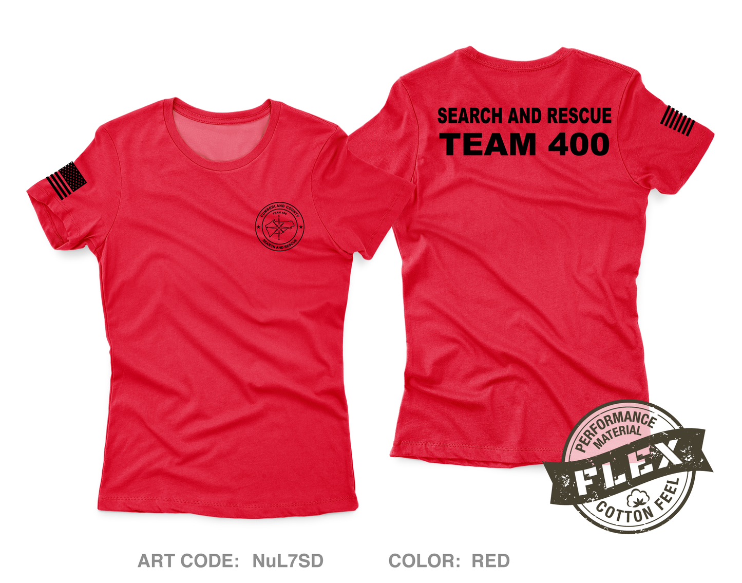 CUMBERLAND COUNTY SEARCH AND RESCUE Core Women's SS Flex Performance Tee - NuL7SD