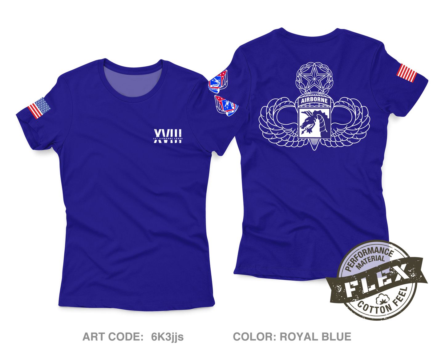 XVIII Airborne Corps OSJA Core Women's SS Flex Performance Tee - 6K3jjs