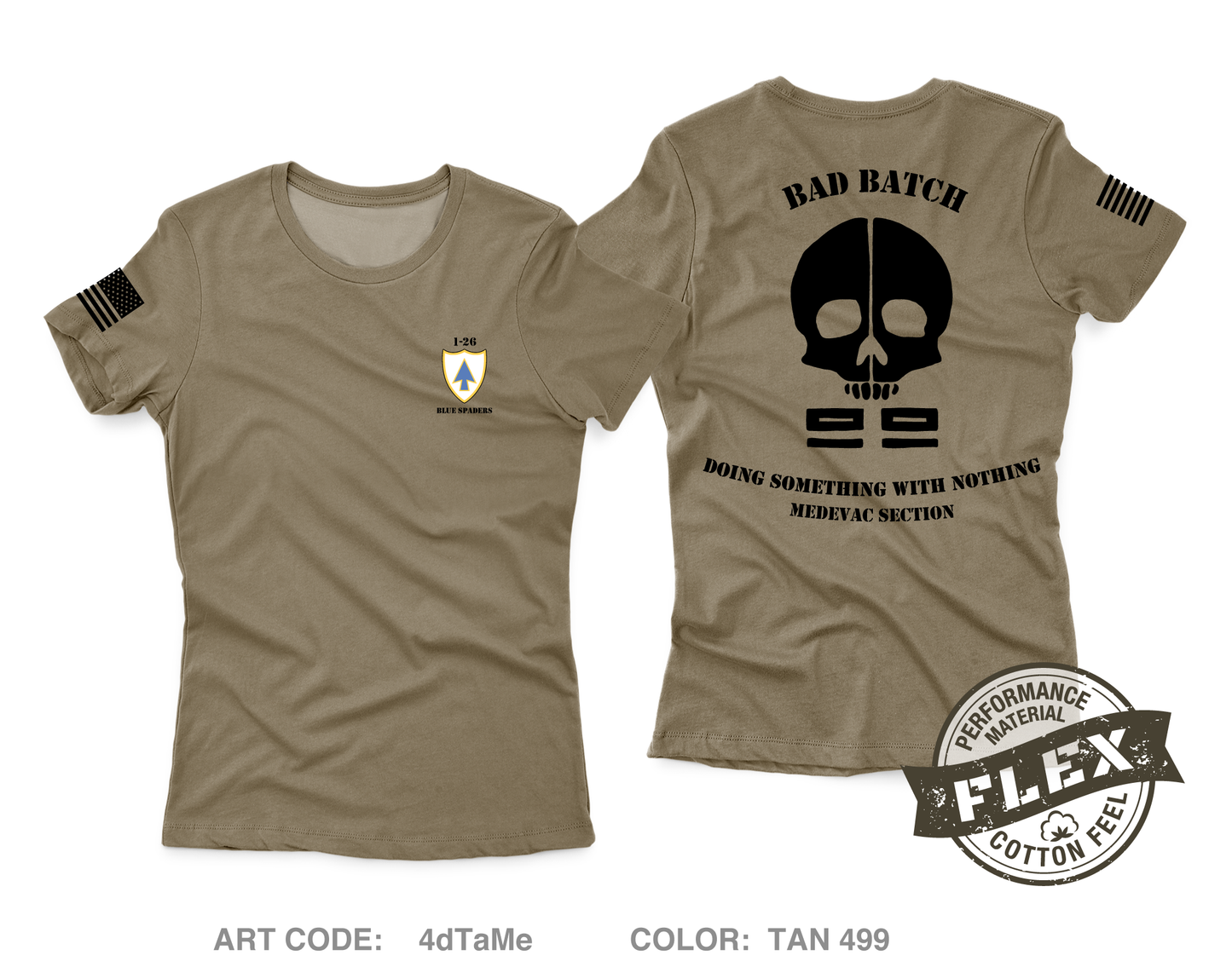 1 - 26 hhc 2nd but 101st airborne div Core Women's SS Flex Performance Tee - 4dTaMe