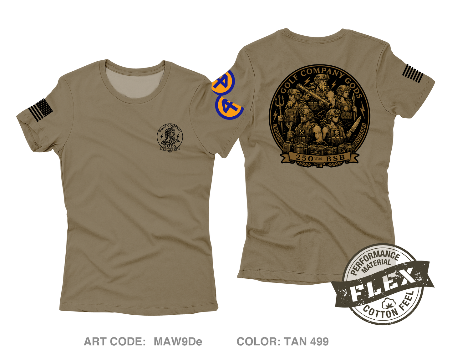G CO Gods Core Women's SS Flex Performance Tee - MAW9De