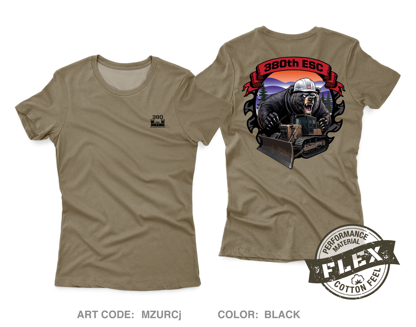 380TH ESC Core Women's SS Flex Performance Tee - MZURCj