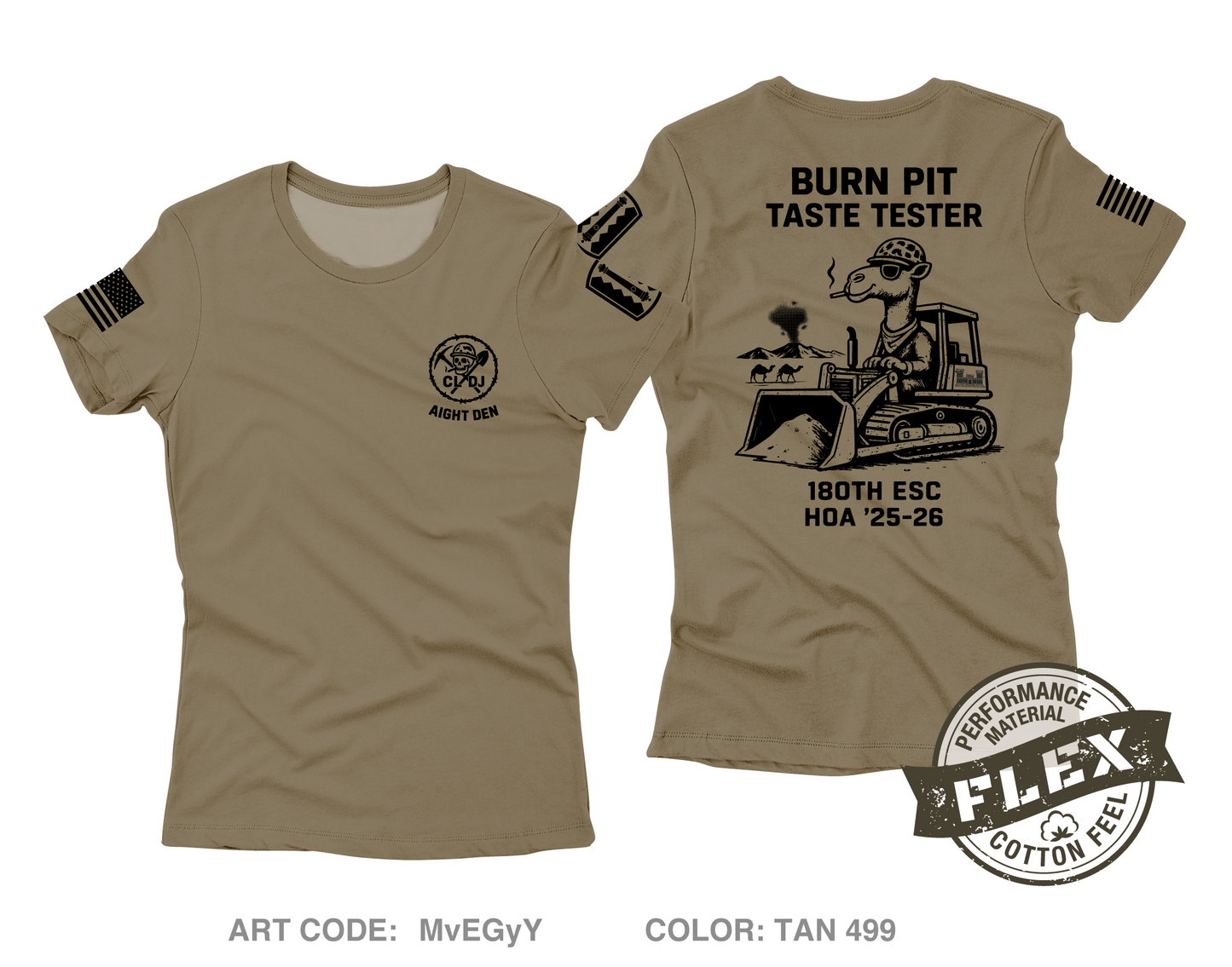 180th ESC Store 2 Core Women's SS Flex Performance Tee - MvEGyY