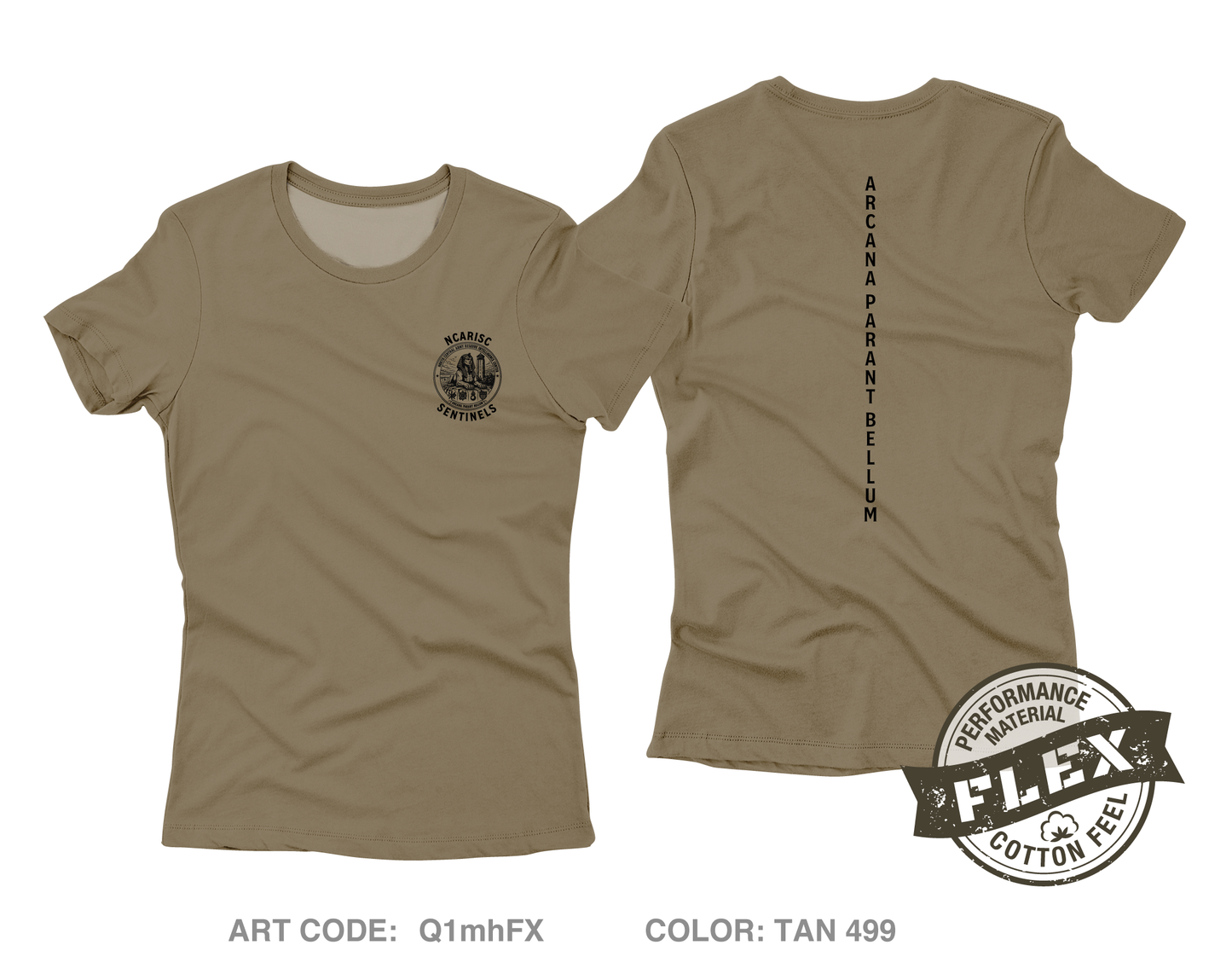 North Central Army Reserve Intelligence Support Center (NCARISC) Fundraising Collection Core Women's SS Flex Performance Tee - Q1mhFX
