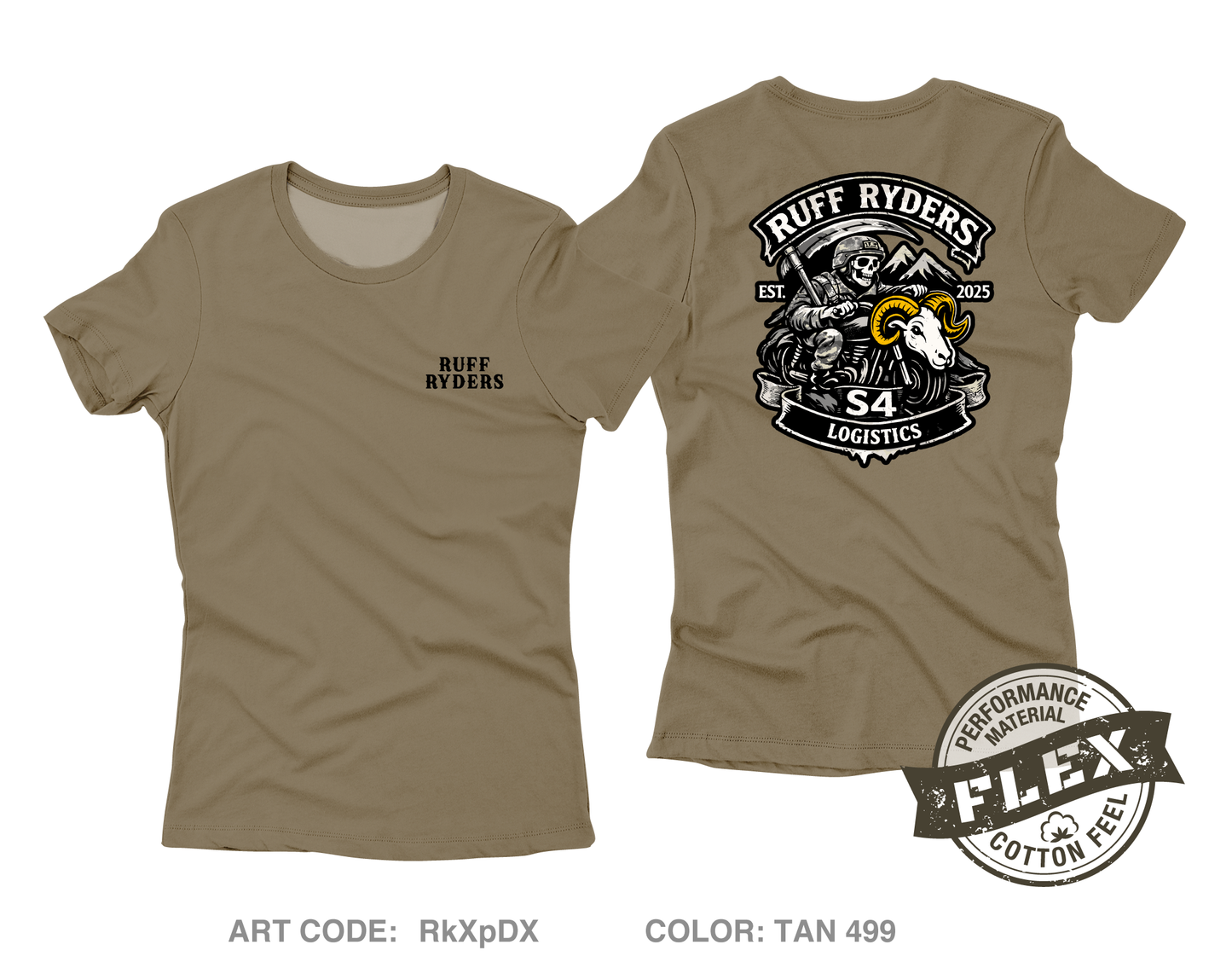 650 RSG S4 Ruff Ryders Core Women's SS Flex Performance Tee - RkXpDX